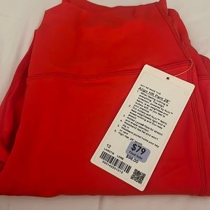 RED LULULEMON ALIGN HR PANT 28”